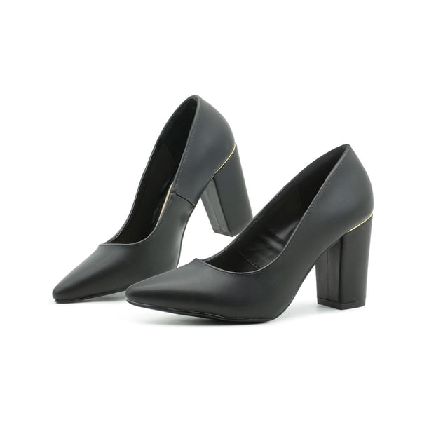 Zapatilla Elegante Para Mujer Fiesta Oficina Formal Negro negro 22