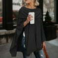 thumbnail image 3 of hanxiulin women's elegant asymmetrical twist front off shoulder top plain high low blouse black s, 3 of 5