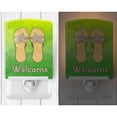 thumbnail image 2 of Caroline's Treasures BB7454CNL Flip Flops Welcome Ceramic Night Light, 6x4x3", multicolor, 2 of 2