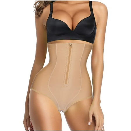 

Molutan Women Butt Lifter Shapewear Panties Waist Trainer Body Shaper Hi-Waist Tummy Control Slim Smooth Panty(Beige XL)