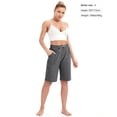 thumbnail image 4 of SPECIAL MAGIC Women’s Cotton Bermuda Sweat Shorts 10" Knee-Length Athletic Shorts with Pockets for Workout Lounge Sports, 4 of 7
