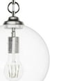 thumbnail image 4 of Hunter - High Oaks 1-light Brushed Nickel, Small Pendant Light, Dimmable, Formal Style, Globe Shaped, for Bedrooms, Dining, Living Rooms - 48060, 4 of 7
