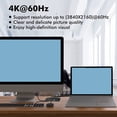 thumbnail image 4 of Conmutador KVM DisplayPort, 4K@60Hz DP USB para 2 Computadoras Compartir Teclado RatóN Impresora y Monitor Ultra HD, 4 of 5
