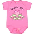 thumbnail image 3 of Inktastic Yaya's Girl Heart Flowers Girls Baby Bodysuit, 3 of 5