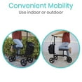 thumbnail image 4 of Vive Mobility Knee Scooter Walker - Steerable Scooter for Broken Leg, Foot, Ankle, Black, 4 of 10