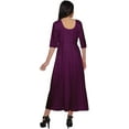 thumbnail image 4 of Moomaya Cotton Solid Long Kurtis For Women Readymade Anarkali Kurti Clothing, 4 of 5