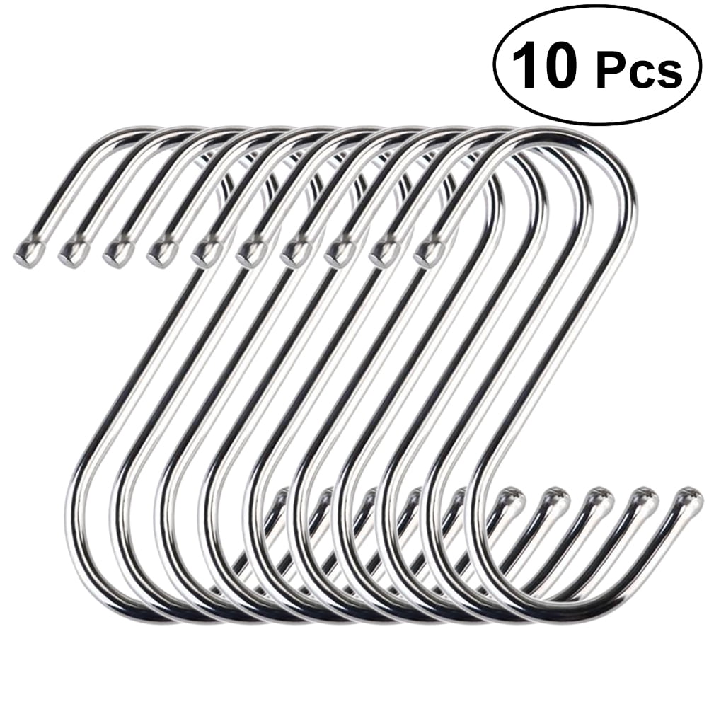 Hooks S Hook Shower Shaped Curtain Metal Closet Feeders Bird Utensils