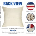 thumbnail image 2 of 4th of July Patriotic Decorative Throw Pillow Covers 18 x 18 Set of 4, America USA Red White Blue Stripes Stars Porch Outdoor Pillowcase, American Independence Day Cushion Case Home Decor, 2 of 6