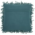 thumbnail image 2 of Nourison Shag Teal Decorative Throw Pillow , 20" x 20", 2 of 5
