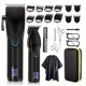 thumbnail image 1 of Hair Clipper And Hair Trimmer Kit Professional Hair Clippers For Men Cordless Barber Clippers Machine Rechargeable Outliner Trimmer Mens Beard Trimmer Electric Hair Cutting Grooming Kit, 1 of 1
