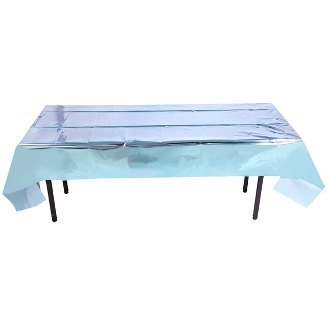 2PCS Table Cloth Glossy Waterproof Table Cover Table Decoration for Christmas