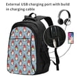 thumbnail image 2 of Balery Snowflake Christmas gnome Mochila con carga USB para hombre y mujer - Mochila impermeable y antirrobo para portátil con puerto USB para viajes, trabajo, estudios y universidad, 2 of 7