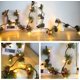 thumbnail image 4 of Total 13.2 pies 40 luces LED de cadena de piña de Navidad - Juego de 2 luces de cadena de Navidad con pilas Luces de lámpara de bayas rojas de piña para Navidad, 4 of 5