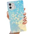 thumbnail image 1 of HAHDAXIA Slim Holographic Compatible with iPhone 11 Square Edge Case, Cute Camouflage Geometric Pattern Soft TPU Silicone Shockproof Protective Durable Back Cases Cover Capa, 1 of 6