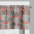 thumbnail image 5 of Ambesonne Floral Valance & Curtain, Vintage Monochrome Flowers, 55"x36", Coral White and Charcoal Grey, 5 of 7