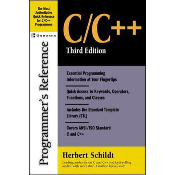 Pre-Owned C/C   Programmer's Reference, Third Edition (Paperback) 0072227222 9780072227222