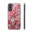 thumbnail image 3 of 3D Looking Pressed Wildflowers Flexi Samsung phone Case. Soft phone Case.,iPhone 16 Plus, 3 of 9
