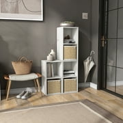 Join Stackable 2-Cube Wood White Bookcase