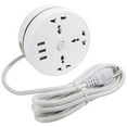 thumbnail image 1 of Miangastore Power Strip Surge Protector Power Bar Travel Extension 2.8m Cord Us Plug, 1 of 8