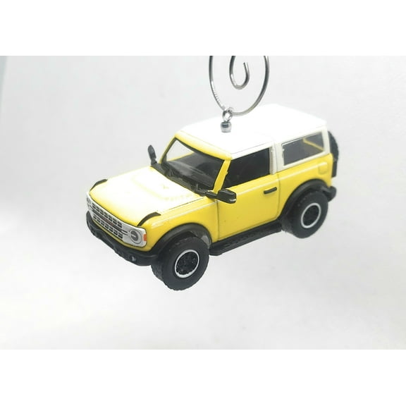 Christmas Ornament for 2023 Ford Bronco Heritage Yellow