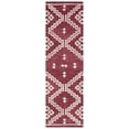 thumbnail image 2 of Safavieh Abstract Adolf Geometric Wool Runner Rug, Red/Ivory, 2'3" x 8', 2 of 11