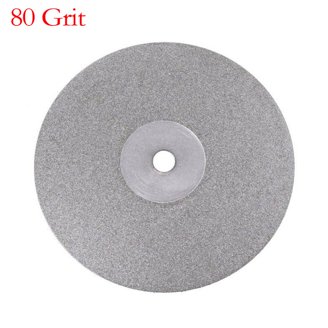 Diamond Flat Lap Disc, 8 Inch, 3000 Grit, 1/2 Inch Arbor, For Gemstone Glass Ceramics Grinding Polishing 3000 Grit