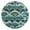 Gold, variant on Blue Ripple Art Deco Wallpaper Pattern Round Wall Clock Silent Battery Operated Home Decor for Living Room Bedroom