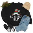 thumbnail image 6 of Big Sister Elf Unisex Sweatshirt, S-2XL Christmas Holidays Xmas Elves, 6 of 7