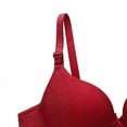 thumbnail image 4 of Hrsba Underwire Bras for Women Solid Color Smooth Push Up Thin Breathable Daily Wear Bras, 4 of 5