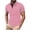 #Pink, variant on DPTALR Men's Solid Color Casual Turndown Collar Short Sleeve Shirt,Khaki,Big and Tall Men L