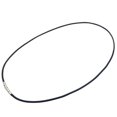 thumbnail image 3 of Jinsinto Collier Chaîne Noir Cordon Étanche avec Fermoir en Acier, 3 of 5