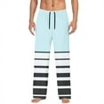 thumbnail image 1 of Pantalones largos para hombre, moda, estampado, cintura elástica, cordón ajustable, pantalones largos de poliéster para hombre., 1 of 4
