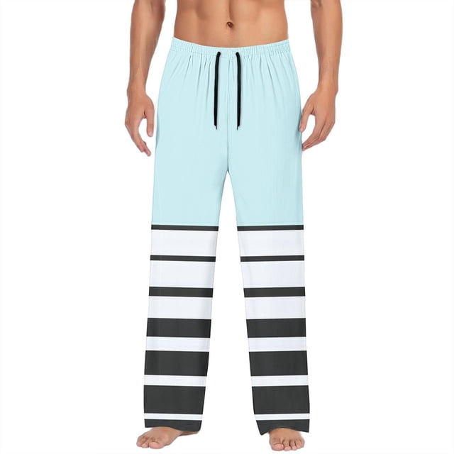 Pantalones largos para hombre, moda, estampado, cintura elástica, cordón ajustable, pantalones largos de poliéster para hombre.