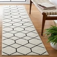 thumbnail image 2 of SAFAVIEH Tulum Carmella Geometric Runner, 2'2" x 9', Ivory/Black, 2 of 8