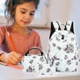 thumbnail image 4 of YIMWNYI 3-Piece Leisure Backpack Set with Large Capacity, Floral Design, Lightweight and Water-Resistant, Comfortable Adjustable Shoulder Straps, Multipurpose Backpack for Travel and Daily Use, 4 of 4