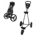 Golf Continental 3 Wheel Folding Golf Push/Pull Cart Black