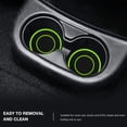 thumbnail image 4 of Auprite Non-Slip Anti Dust Mats - 2 Pack 2.75 Inch Diameter Universal Auto Anti Slip Cup Holder Insert Coaster, Durable, Suitable for Most Car Interior(Green), 4 of 7