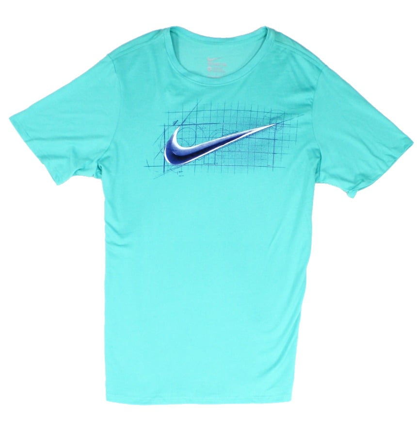 Nike - Nike NEW Blue Mens Size XL Graphic Crewneck Logo Tee T-Shirt ...