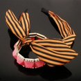 thumbnail image 1 of Accesorios para el cabello con tocado, diadema con orejas de conejo y diseño de bandera de arroz, diadema con lazo de lunares a la moda, aplicación de tema fresco y dulce, 1 of 5