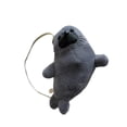 thumbnail image 4 of Bolso de peluche con diseño de foca, ligero y con dibujos animados, ideal para viajes, citas y fiestas. Gris, 4 of 8