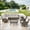 6PCS-Sectional with Rocking Chairs, variant on POCASSY 6 Piece Patio Sectional Set with Rocking Chairs, L-Shaped Sofa with Deep Seat and High Back Cushions, Pool Furniture All-Weather Brown Wicker and Beige Cushions – Perfect for Porch or Deck