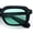 Matte Black - Green, variant on Vintage Vibe Narrow Rectangle Hipster Hustler Fashion Sunglasses Matte Black - Black