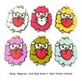 thumbnail image 2 of 25 Pieces Wooden Buttons Sheep Mixed Colors Animals Decorations Sewing Supplies Fasteners Embellishments Button for DIY, 2 of 7