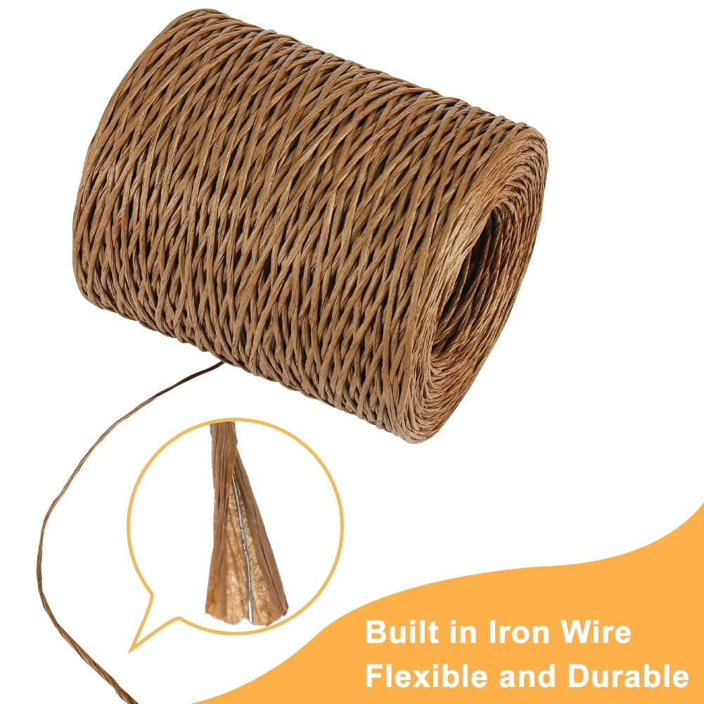 12 Gauge Floral Wire - Bendable Vine Bind Wire for Bouquets and Crafts (Dark Brown)