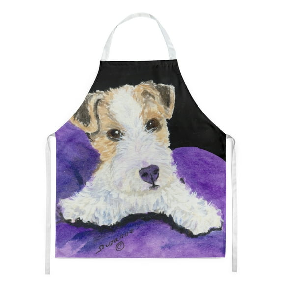 Carolines Treasures SS8971APRON Fox Terrier Apron Large multicolor