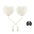 thumbnail image 2 of yotijay 2Pcs Motorcycle Heart Shaped Rearview Mirrors Motorcycle Mirrors Spare Part Wide, 2 of 8