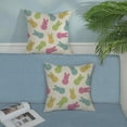 thumbnail image 3 of hofaaa Spring Easter Pillow Covers 18x18 Colorful Bunny Decor Throw Pillows Case for Couch Rabbit Holiday Pillowcase Outdoor Decorative Cushion Cases for Sofa Bed Decorations Set of 2, 3 of 6