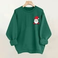 thumbnail image 2 of Under 10 dollars! Womens Christmas Sweatshirts Funny Santa Claus Simple Printed Pullover Tops Loose Fit Long Sleeve Xmas Sweatshirts, 2 of 6