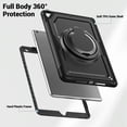 thumbnail image 3 of XYX Case for iPad Pro 10.5 Inch/ iPad Air 3rd Gen 2019 with Rotating Stand, Shoulder Strap, 2in1 Shockproof Cover, Black, 3 of 7