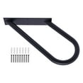 thumbnail image 7 of Metal Pipe Stair Handrail, 20" U-Shaped Wall Mount Staircase Handrail Railings for Step Bathroom Outdoor Black, 7 of 7